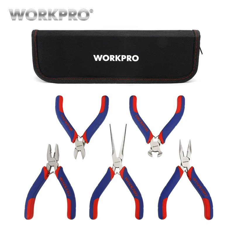 Meilleur WORKPRO 5 PCS Mini Pinces Bijoux Pinces Diagnoal Pince Cutter Outil BRICOLAGE