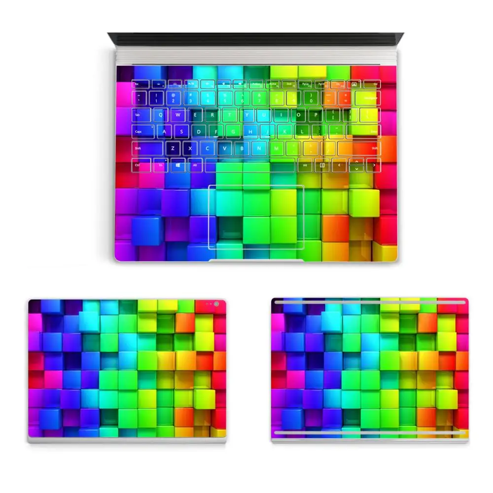 

Colorful Laptop vinyl Stickers for Microsoft Surface Book 13.5 inch Geometric series Full Protective Skin for Surface book Capa