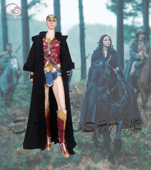 

[STOCK]Custom 2017 Movie Wonder Woman Diana Prince Cosplay Costume Cosplay Cloak S-XXXL For Halloween Carnival Free Shipping