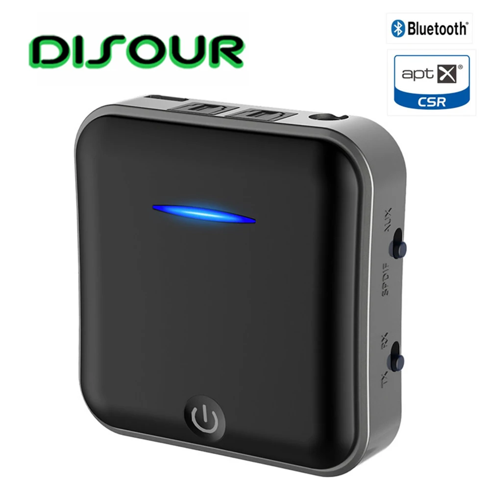 

B19 2 in 1 5.0 Bluetooth Transmitter Receiver CSR8675 Aptx HD Adapter 3.5mm SPDIF Digital Optical Toslink For Car Transmitter TV