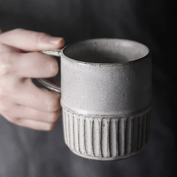 

250ml Vintage Mug Ceramic Coarse Pottery Handmade Mugs Water Cup Master Afternoon Tea Cups Drinkware Container As Birthday Gifts