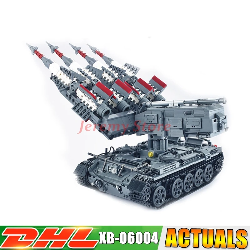 

Xingbao 06004 1753 Pcs The SA-3 missile and T55 Tank Set Children Educational Building Blocks Bricks Toys Gifts