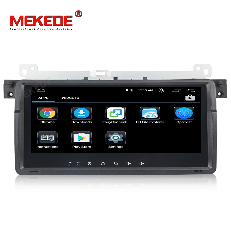 Best MEKEDE Android 8.1 Quad Core Car radio gps navigator for BMW 3series E46 318 320 M3  with RDS WIFI 4G Car multimedia player 1