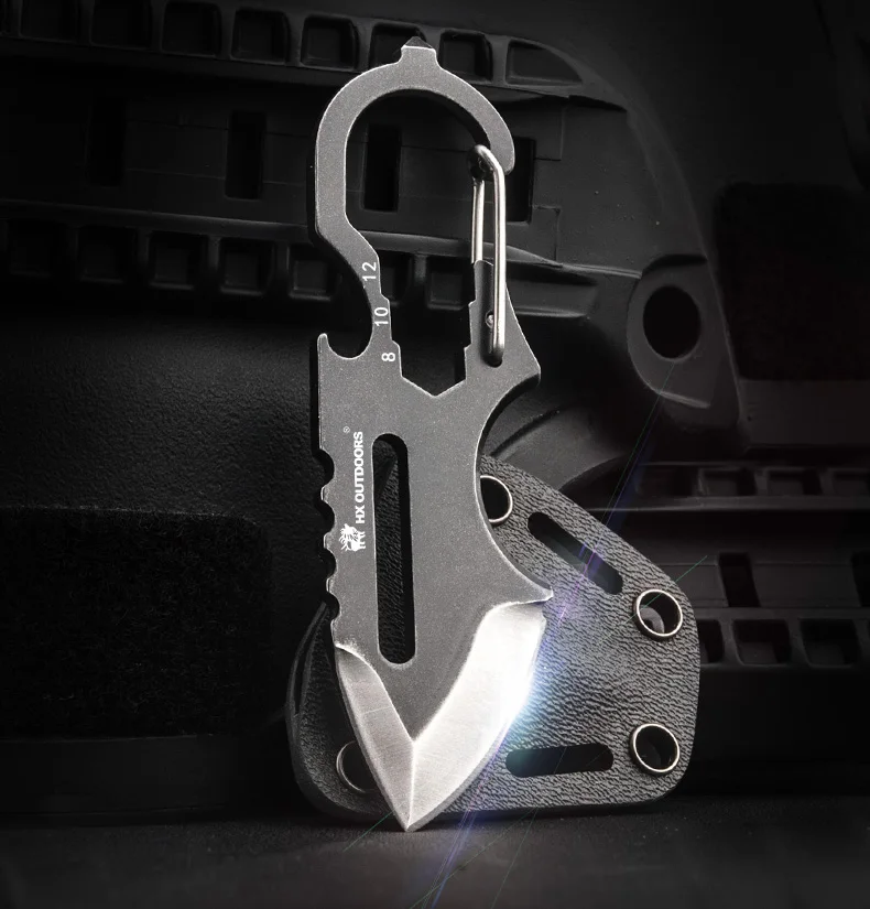 HX OUTDOORS Marmot edc fixed blade neck knife survival hunting camp