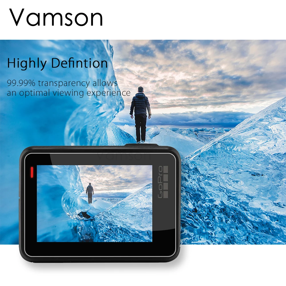 Vamson для Gopro hero 7 6 5 аксессуар защита для экрана объектива Защитная пленка для Gopro hero 7 экшн-камеры VP710