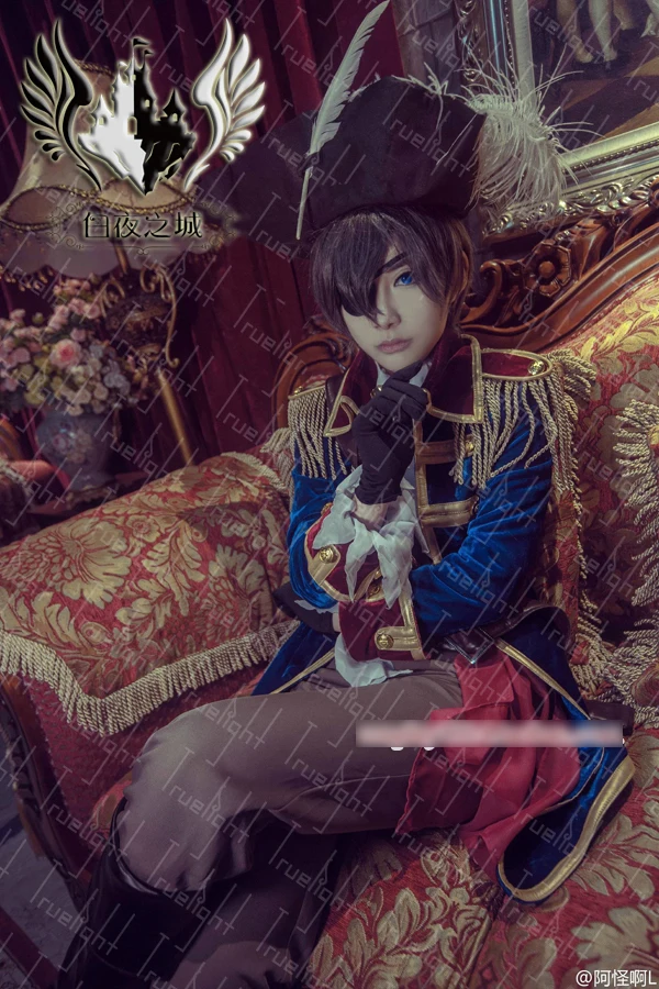 [Акция] Аниме Kuroshitsuji Black Butler рисунок Ciel Великолепный костюм пирата на Хэллоуин