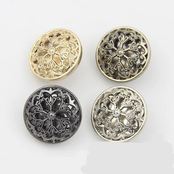 

Buttons 18/20/22/25mm metal flower design for sweater coat shirt jacket handmade Gift Box Craft DIY Sewing accessories