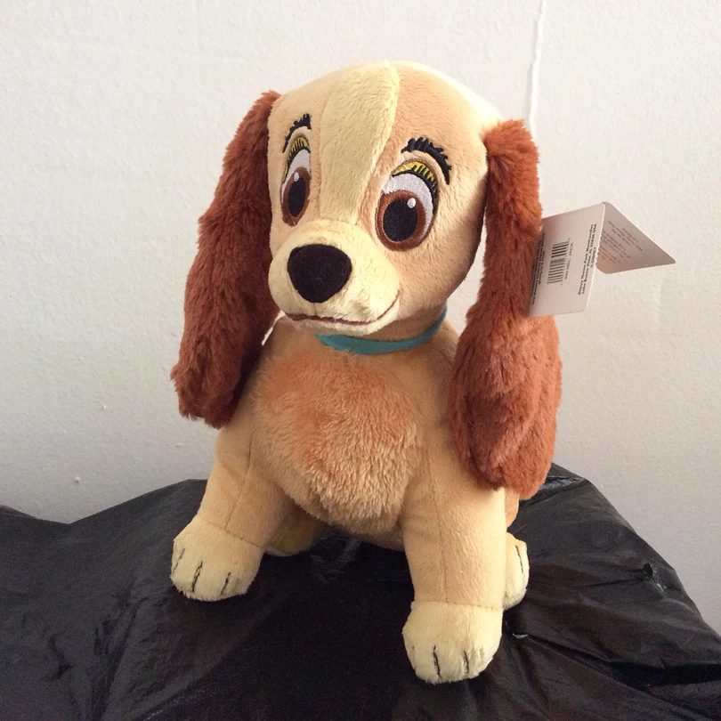 

Free Shipping 30cm Lady and the Tramp plush Toy 11.8'' Lady Dog Stuffed Animals Soft girl Doll For Children Gifts