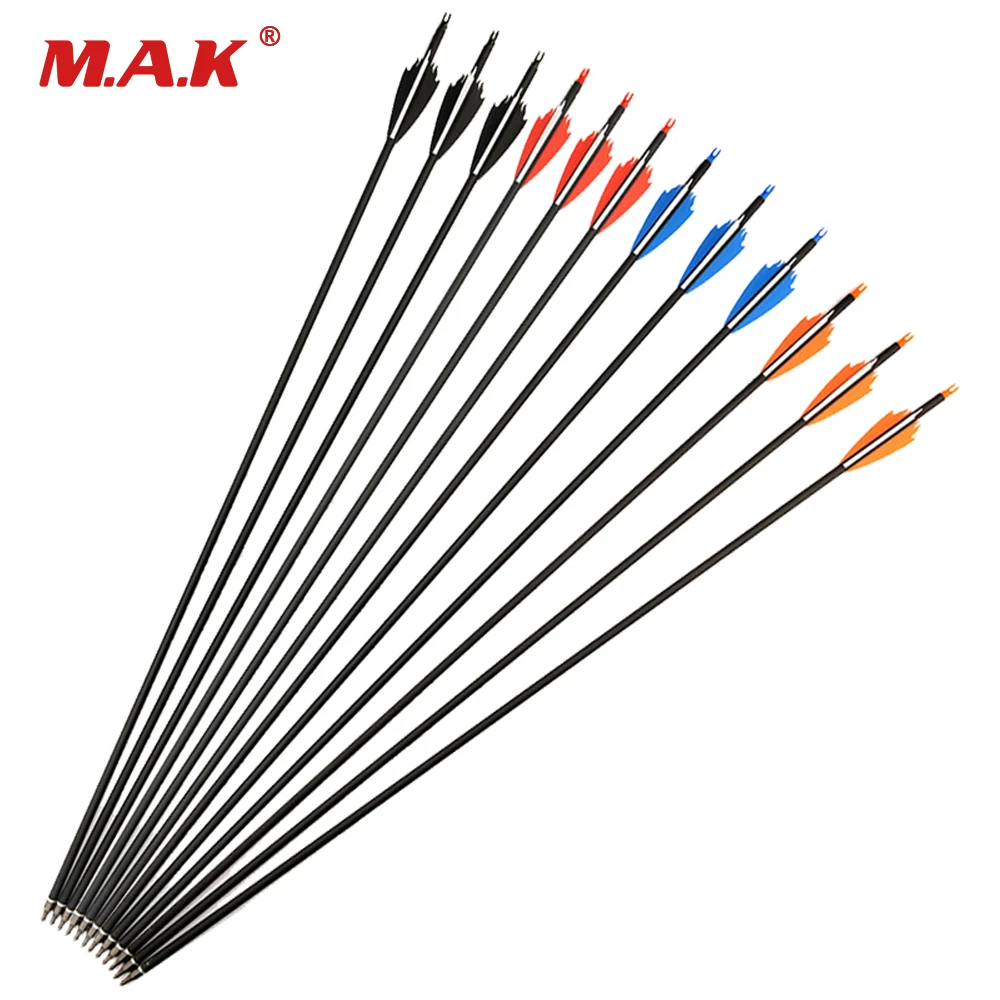 Farbe : 12 pcs 6/12/24 Pcs 30 Inches Mixed Carbonpfeile 500 Spine Durchmesser 7,8 mm mit explosionsgeschütztem for Verbundbogenbogenschieß No logo XFC-Pfeil Farbe : 12 pcs 6/12/24 Pcs 30 Inches Mixed Carbonpfeile 500 Spine Durchmesser 7,8 mm mit explosionsgeschütztem for Verbundbogenbogenschieß No logo XFC-Pfeil