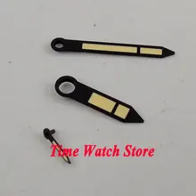 Светящиеся черные часы, подходят для ETA 6497 6498 ST3600 3620, стрелка для часов H46