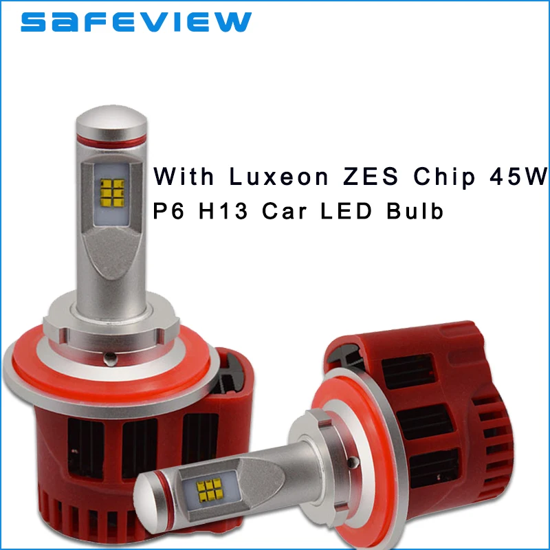 

hot sale LED bulb H13 Hi/Lo Beam for ZES CHIP car headlamp with CANBUS Kit 5000K 6000K 45W 9000LM