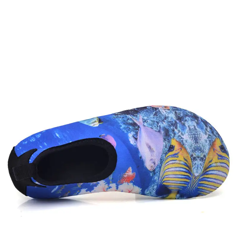 

TIOSEBON Women Shoes Lightweight Soft Beach Shoes Unisex Walk Men Flat Casual Swimming Outdoor Elastic Slip-On Printed Sneakers