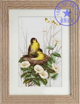 

Needlework,DIY Cross Stitch,Sets For Embroidery kits,11CT&14CT&16CT&18CT,Two birds