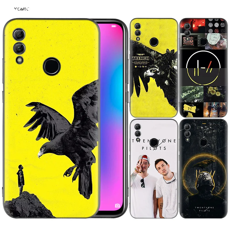 

Silicone Cover Case for Huawei Honor 10 9 Lite 8X 8C 8A Y6 Y7 Y9 7A Pro Prime 7C 2018 2019 V20 Twenty One Pilots Yellow Trench A
