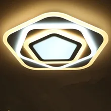 Ультратонкий акриловый светодиодный потолочный светильник для гостиной, спальни, люстры для дома, светодиодный потолочный светильник с дистанционным управлением
