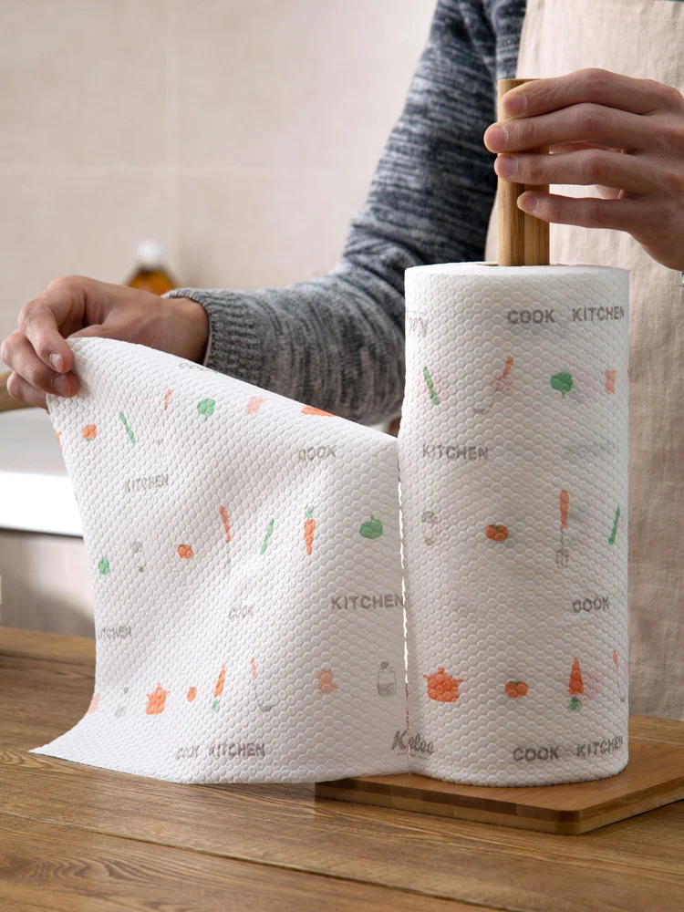 

Kitchen Multi Functional raw wood pulp Clean Paper Towel Cloth kitchen tools accessories gadgets paper soft and absorbs oil new