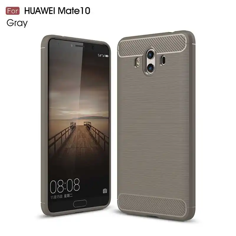 Модный противоударный мягкий силиконовый чехол Mokoemi 5," для huawei mate 10, чехол для huawei mate 10 Pro, чехол для телефона - Цвет: Gray