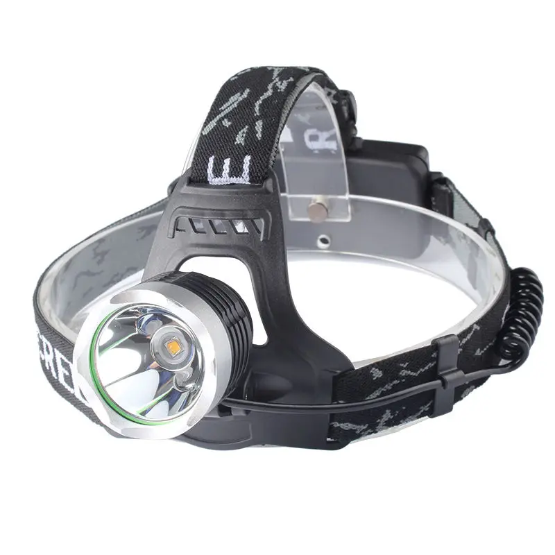 Светодиодный налобный фонарь, перезаряжаемый головной светильник, головной светильник, светильник фонарь, 3 режима для охоты, рыбалки+ аккумулятор 18650+ Автомобильное зарядное устройство USB AC