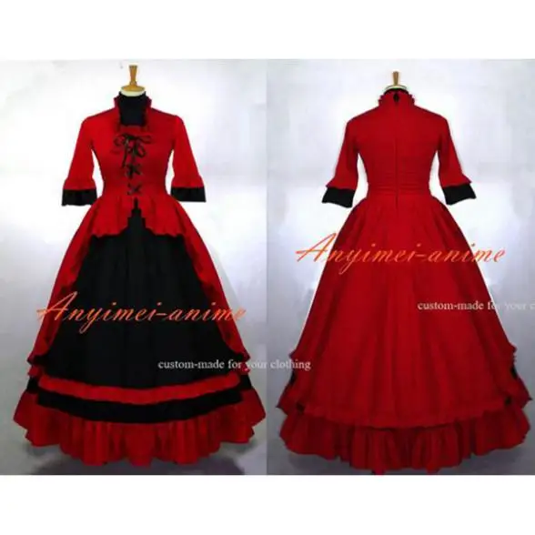 

Victoria Rococo Medieval Gown Gothic Lolita Punk Ball Dress Cosplay Costume Custom-made[G635]
