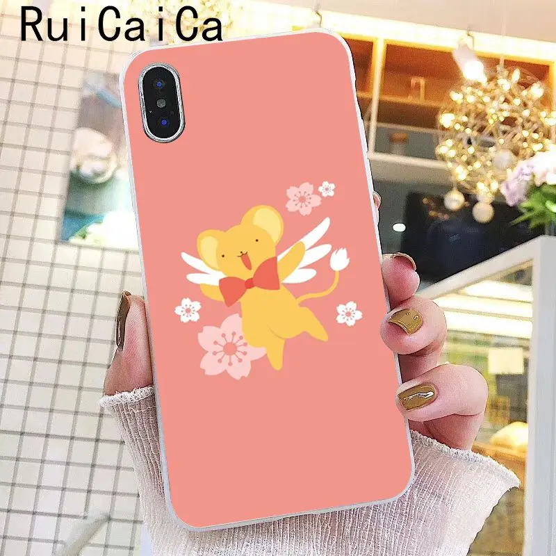 Чехол для телефона Ruicaica pink Kinomoto Sakura Cardcaptor с милым рисунком iPhone 8 7 6 6S Plus X XS MAX 5 5S SE XR