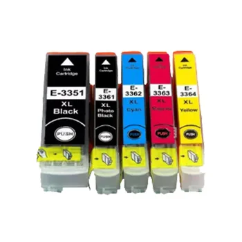 

YI LE CAI compatible 5PK For EPSON T3351 T3361 T3362 T3363 T3364 Ink cartridge for Epson XP 530 630 640 635 645 830 900 Printer