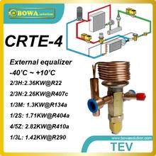 CRTE-4 R134a мощность охлаждения, внешний equlizer TX клапан с пайку работы для грузовых автомобилей-рефрижераторов