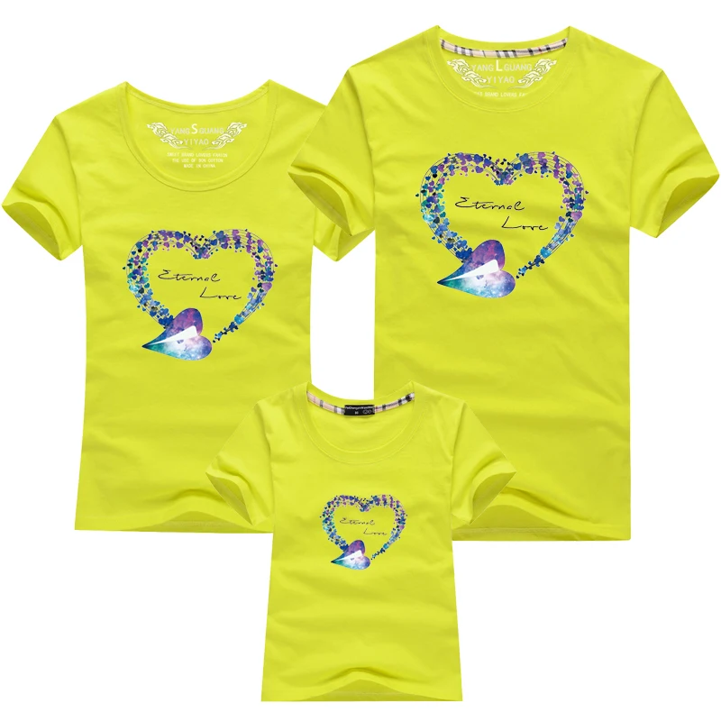 Коллекция 2019 года, одежда «Мама и я», одежда для всей семьи, летняя футболка с надписью «LOVE Ggarland» для всей семьи, одежда для папы и сына