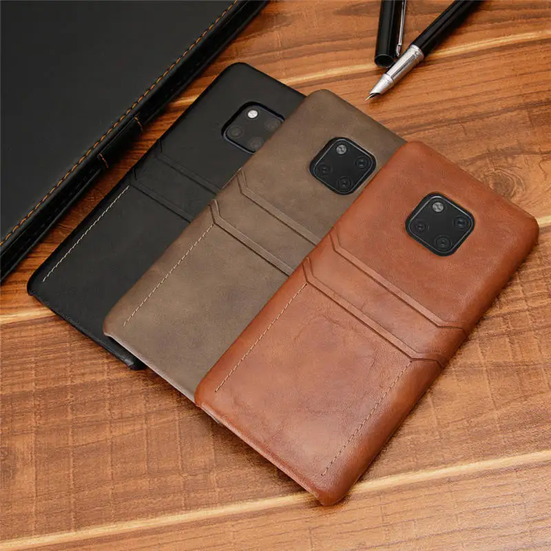 

Leather Back Cover For Huawei Mate 20 Pro Wallet Case Business Case For Huawei Mate20 Pro Card Slots Phone Bag Case