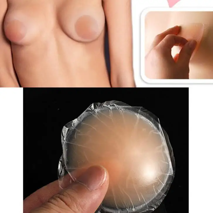 New One Pair Sexy Reusable Silicone Nipple Cover B...