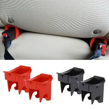 Красного цвета из АБС-пластика с защелкой разъемы автомобильные пряжка на сиденье автомобиля Принадлежности для маленьких локатор руководство защитное сиденье с Isofix 1 пара