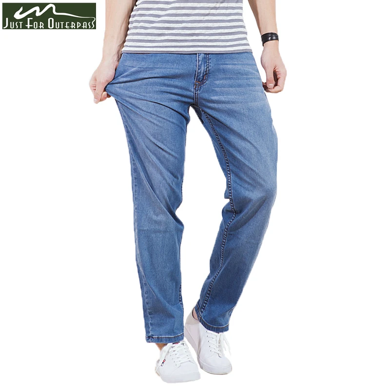 2017 New Summer Jeans Men Fashion Casual Thin Light Weight Loose Jeans