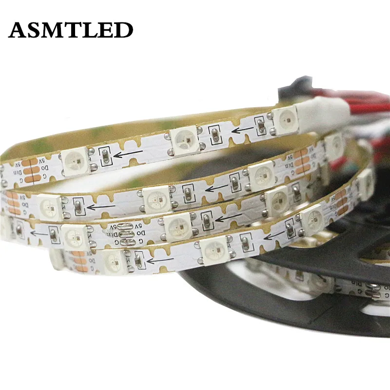 S shape Individually Addressable led pixel strip WS2812B WS2812 IC