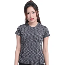 Новая летняя одежда для фитнеса Спортивная Волшебная Женская Спортивная футболка Красочная Одежда для йоги спортивная футболка женская(только футболка