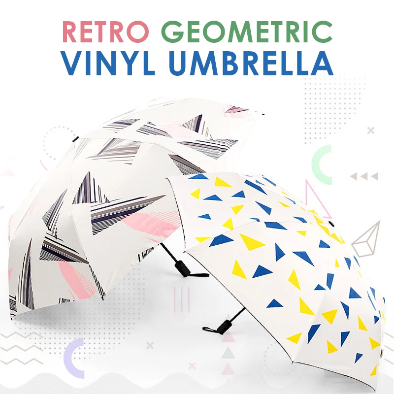 

1pcs Wind Resistant Folding Rainy Umbrella Women Girls Folding Sunny Umbrellas Windproof Anti-UV Umbrellas