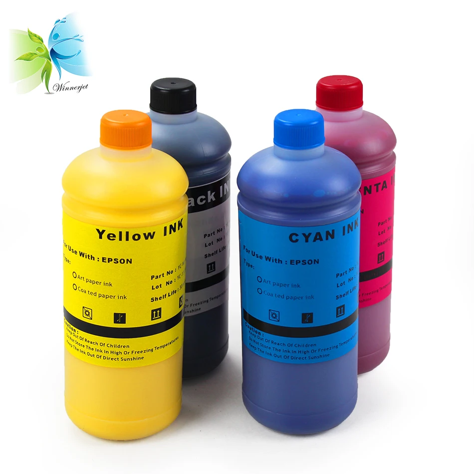 

Winnerjet 1000ml Art Paper ink For For Epson R200 R210 R230 R250 R260 R265 R270 R280 T10 T20 T13 T30 T33 T50 T60 P50 -4 color
