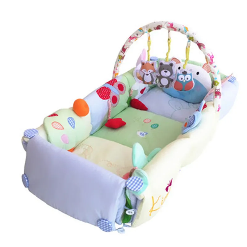 Мягкая детская кровать портативная детская игровая кровать детская кроватка удобная детская кроватка разделенная кровать в кровати