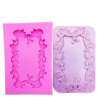 

M0546 Vine Sugarcraft Frame silicone mold fondant lace mold cake decorating tools chocolate gumpaste mold