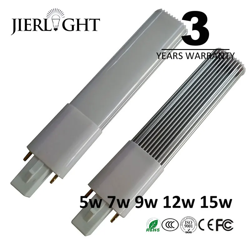 Anos de Garantia Conduziu a Lâmpada Led de Luz 3 5 w 7 w 9 w 12 w 15 w G23 G23 Lâmpada Luz pl Pl s Substituição