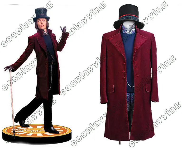 Willy Wonka Charlie and the Chocolate Factory Johnny Depp Costume Coat Jacket (1)