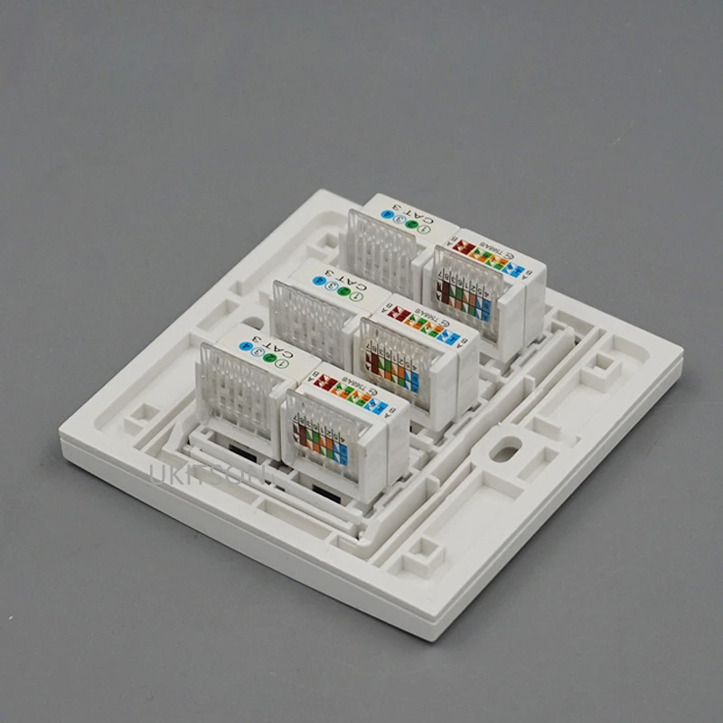 CAT3 RJ11+CAT5E RJ45 Wall Outlet pic 3