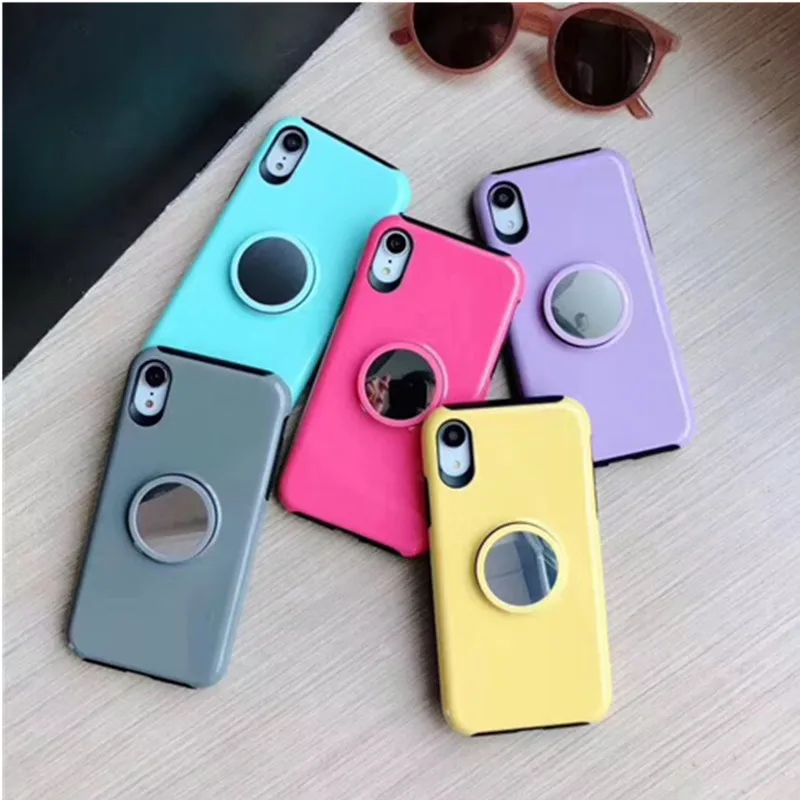 

coque portable makeup mirror phone case for Iphone 6 6S 7 8 Plus X XR XS MAX Protection phone back cover fundas capa