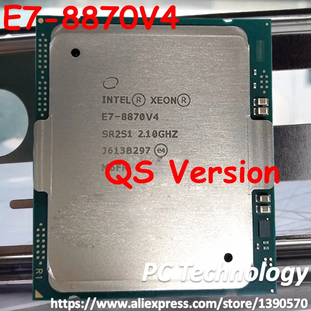 E7-8870 V4 оригинальный процессор Intel Xeon QS версии E7-8870V4 CPU 20-ядерный 2 10 ГГц 50 Мб 14 нм