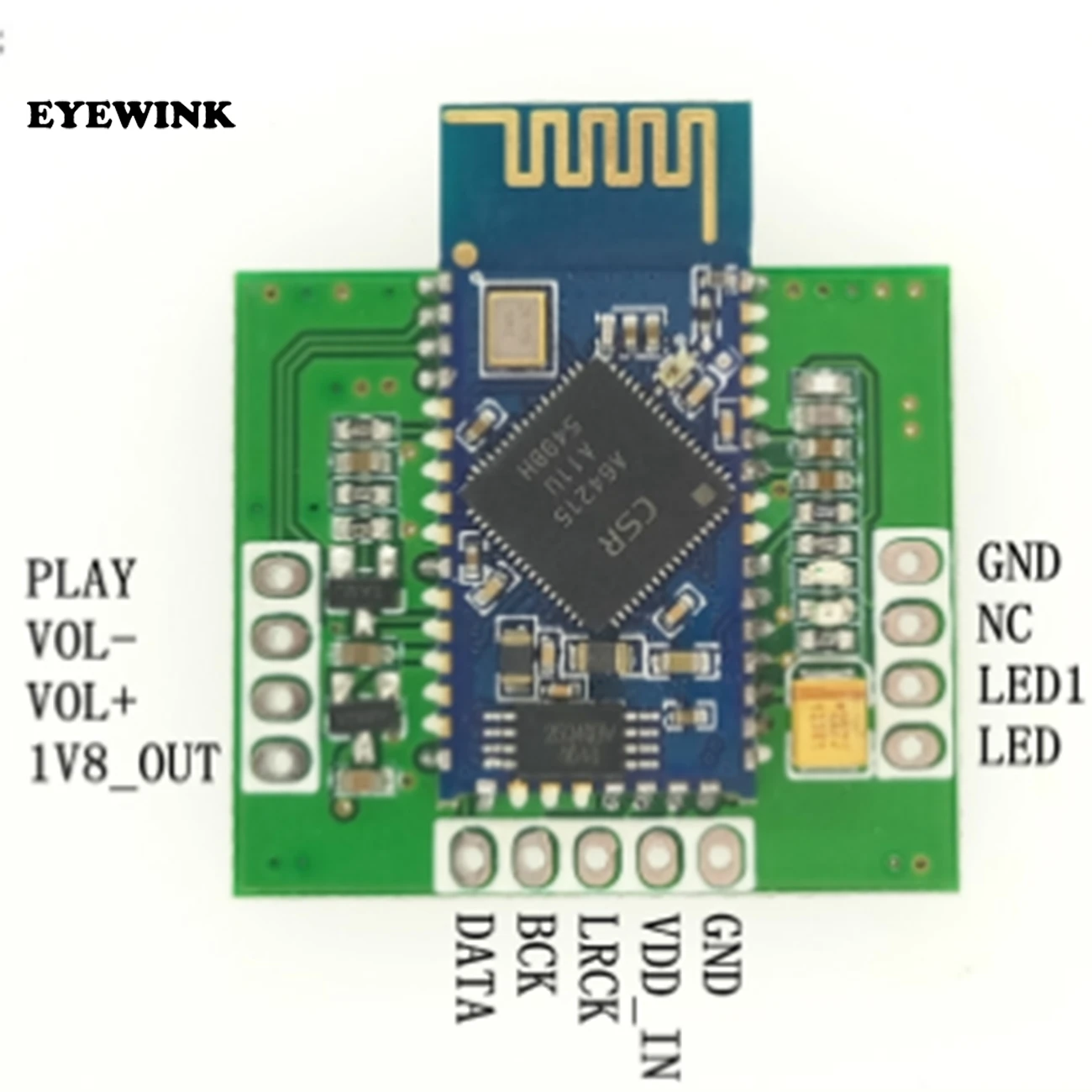 

BTA-RX-I2S/CSR64215 Bluetooth 4.2 stereo audio output receive module module aptx - ll