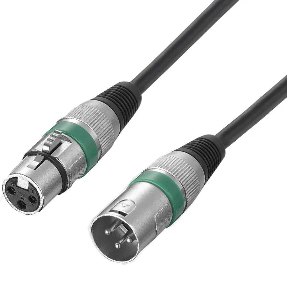 TPE 3Pin XLR Cable Male to Female M/F jack Audio Cable For Microphone Mixer 1m 1.8m 3m 4.5m 5m 6m 7.6m 10m