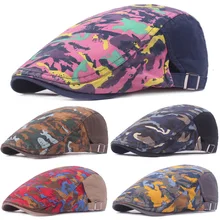 Мужская Стильная камуфляжная кепка с козырьком Открытый регулируемый берет для новорожденного CSHAT0341