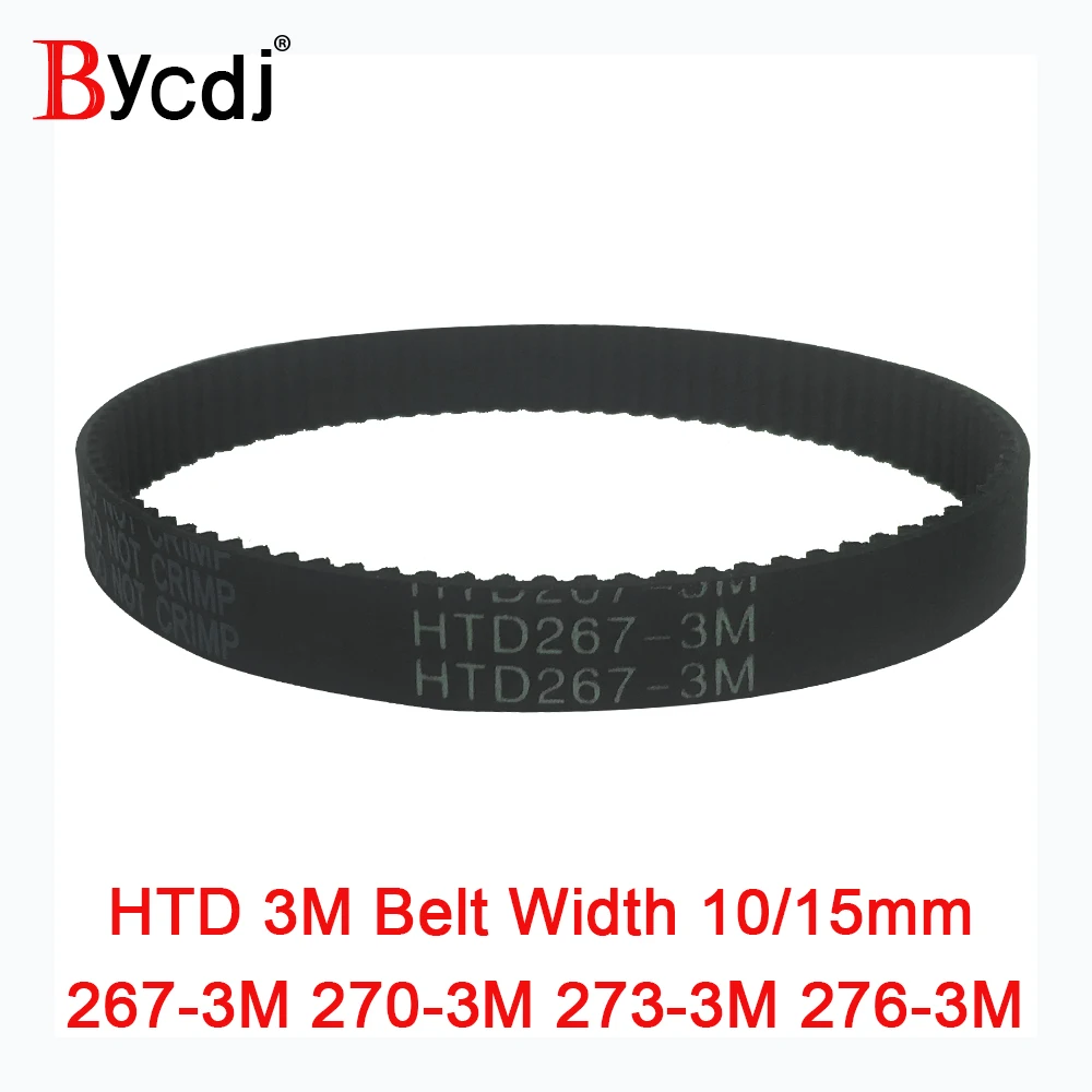 Зубчатый ремень Arc HTD 3 м длина = 267 270 273 276 ширина 10/15 мм Teeth89 90 91 92 HTD3M синхронная pulle267