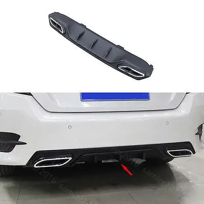 

Black Fit For Honda Civic 2016 2017 Rear Bumper Diffuser W/ Decorative Exhaust Tips