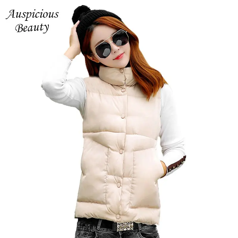 2017 Fashion Warm Winter Down Vest Women Sleeveless Ultra Light Down Bodycon Waistcoat Quilted