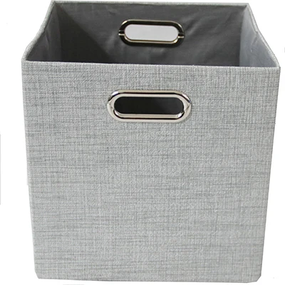 Многофункциональная складная коробка для хранения sundry Модная складная коробка для хранения шкаф льняная ткань Органайзер Шкатулка-комод 28 см X 28 см X 28 см - Цвет: 6
