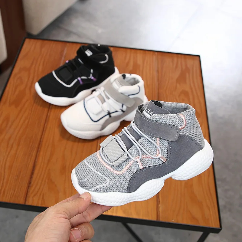 Baby Girls Spring Boys Soft Breathable Non-slip Bottom Walking Casual Mesh Breathable Shoes
